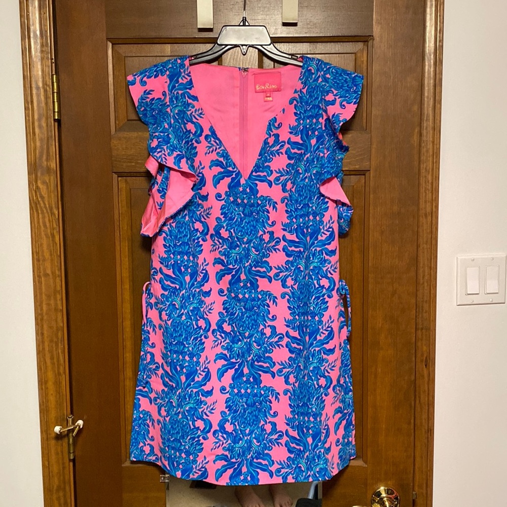 Pink and blue Lilly Pulitzer romper dress